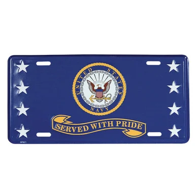 Navy Served with Pride License Plate MP9071 - Ramson's Imports, Inc