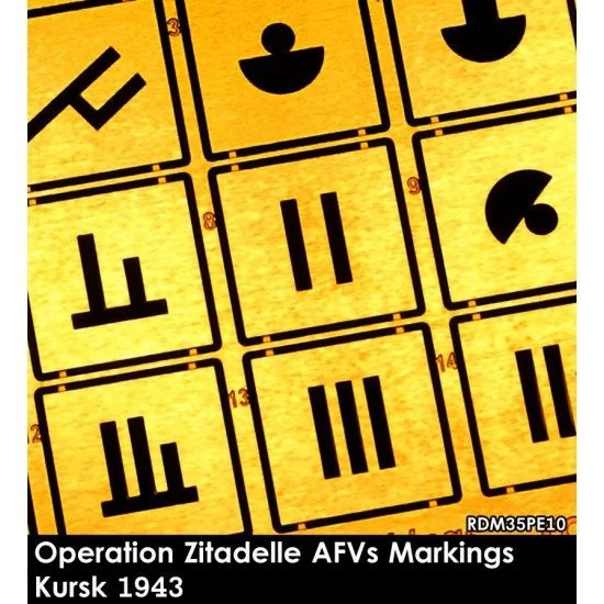 Rado Miniatures 35PE10 1/35 AFVs Operation Zitadelle Markings - Model Figures