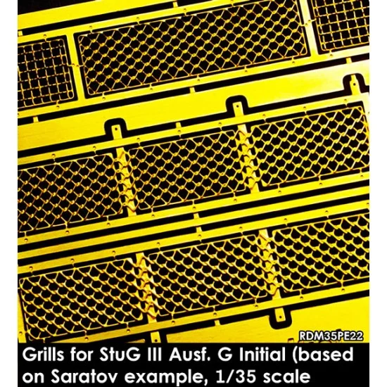 Rado Miniatures 35PE22 1/35 Grills for StuG III G Initial Production - Military Vehicles & Tanks