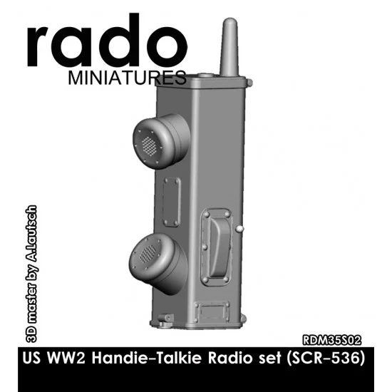 Rado Miniatures 35S02 1/35 US WW2 Handie-Talkie (SCR-536) set Portable Radios (6pcs)
