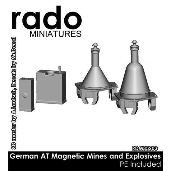 Rado Miniatures 35S03 1/35 German AT Magnetic Mines & Explosives - Military Vehicles & Tanks