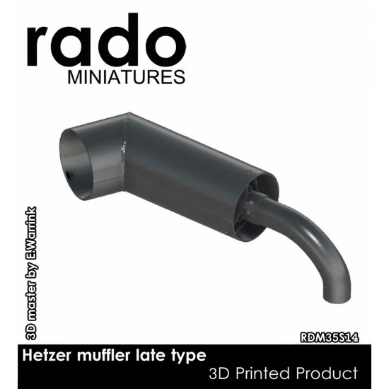 Rado Miniatures 35S14 1/35 Hetzer Muffler Late Type - Military Vehicles & Tanks