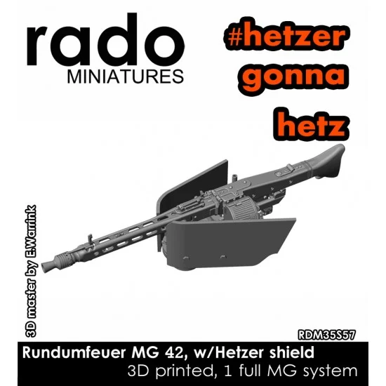 Rado Miniatures 35S57 1/35 Rundumfeuer MG 42/ Hetzer - Military Vehicles & Tanks