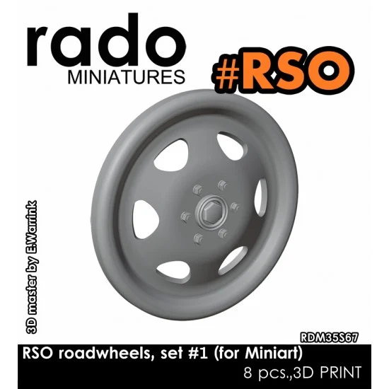 Rado Miniatures 35S67 1/35 RSO Road Wheels set #1 for MiniArt kit - Military Vehicles & Tanks