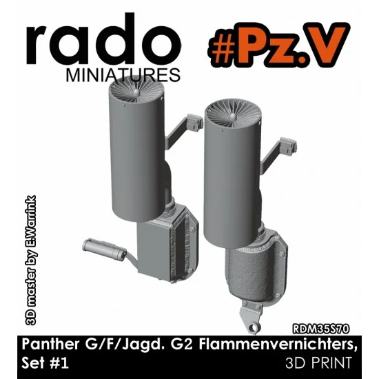 Rado Miniatures 35S70 1/35 Panther G Flammenvernichter set #1 - Military Vehicles & Tanks