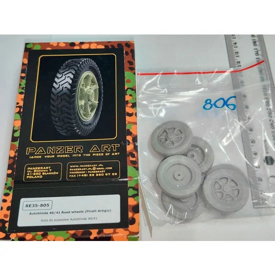 Panzer Art RE35-805 1/35 Autoblinda 40/41 Road Wheels (Pirelli Artigio)