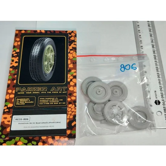 Panzer Art RE35-806 1/35 Autoblinda 40/41 Road Wheels (Pirelli Libia)