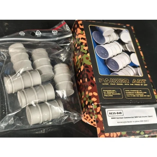 Panzer Art RE35-848 1/35 WWII 300L Industrial German Barrels (6pcs)