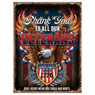 Thank You Veterans Metal Sign RVG5049M - Reedyville Goods