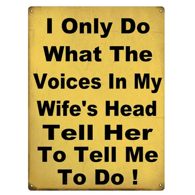 My Wife's Head Metal Sign RG7673 - Reedyville Goods