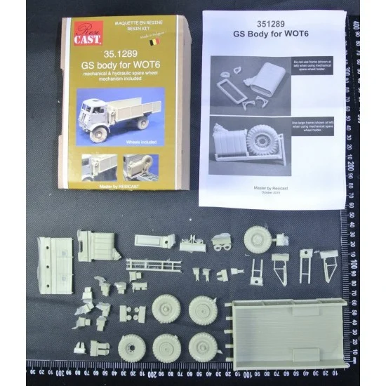 Resicast 351289 1/35 WWII British Truck Fordson WOT 6 GS Body Conversion Set for ICM WOT6 kits - Military Vehicles & Tanks