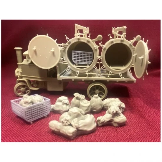 Resicast 351316 1/35 Thresher Disinfector Open Tub w/Paniers & Stowage - Military Vehicles & Tanks