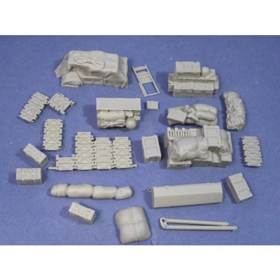 Resicast 352292 1/35 UK Sherman Tank Accessories No.3 (Incl. "Crushed" Rear Suspension) - Military Vehicles & Tanks