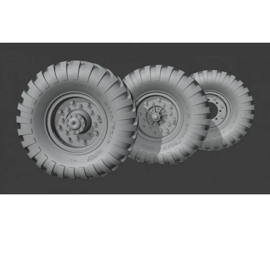 Resicast 352467 1/35 Austin K2 Military Ambulance Sagged Wheels (Goodyear tyres) for Airfix kits - Military Vehicles & Tanks