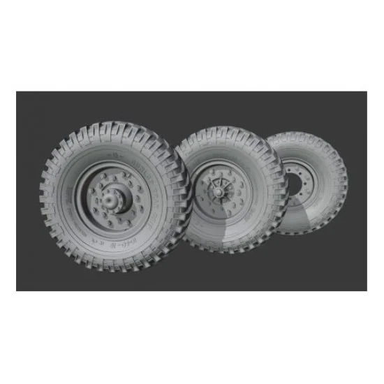 Resicast 352468 1/35 Late War Austin K2 Sagged Wheels (Dunlop tyres) for Airfix kits - Military Vehicles & Tanks