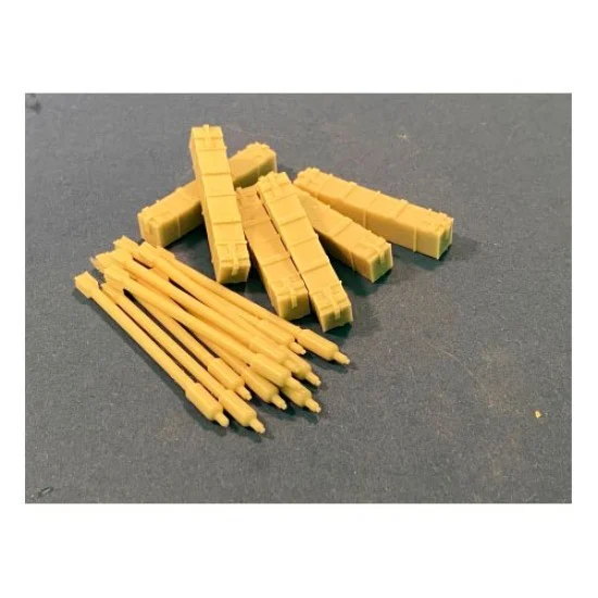 Resicast 352471 1/35 Land Mattress Rocket Launcher Rockets & Boxes - Military Vehicles & Tanks