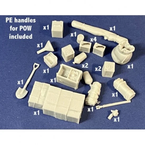 Resicast 352477 1/35 F30 LRDG Vehicle Stowage set Vol.1 Flimsies for Thunder Model - Military Vehicles & Tanks
