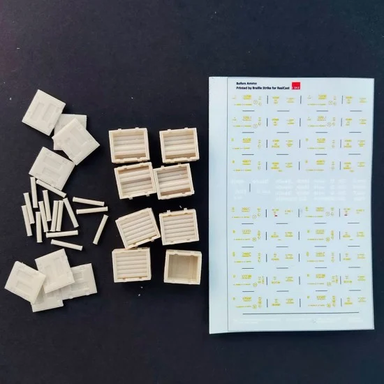 Resicast 352491 1/35 Ammo Box Bofors Set 2 - Scenics & Diorama