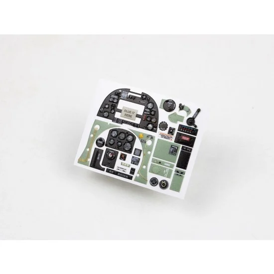 Red Fox Studio 24031 1/24 Supermarine Spitfire Mk.Vb Instrument Panels for Trumpeter kit - Model Planes