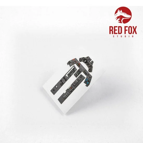 Red Fox Studio 32006 1/32 Focke-Wulf Fw190 A-8/R11 Cockpit Instrument Panels & Detail Parts for Revell