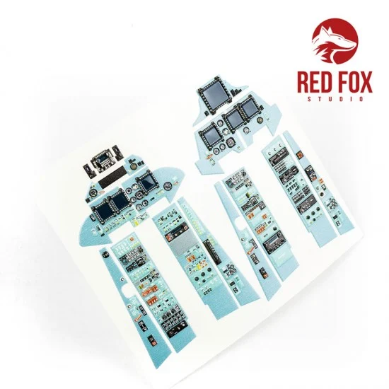 Red Fox Studio 32052 1/32 Su-30 MKI Flanker G Instrument Panels & Detail Parts for Trumpeter kit