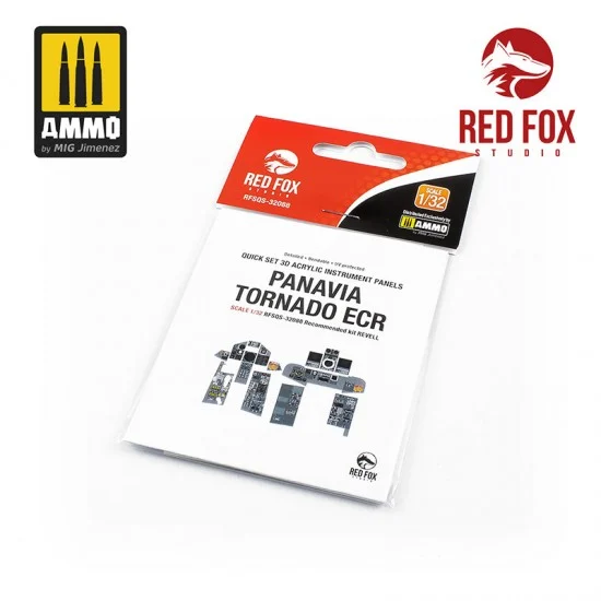 Red Fox Studio 32088 1/32 Tornado ECR Cockpit Instrument Panels & Detail Parts for Revell - Model Planes