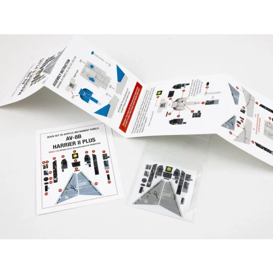 Red Fox Studio 32131 1/32 AV-8B Harrier II Plus Cockpit Instrument Panels n Detail Parts for Trumpeter kits