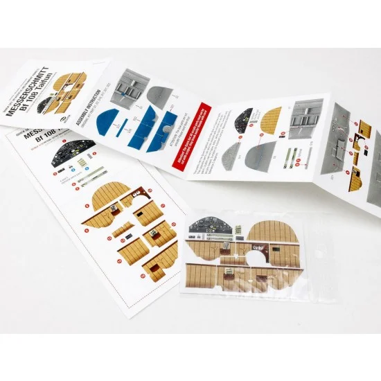 Red Fox Studio 32142 1/32 Bf 108 Taifun Updated Full Interior 3D Acrylic Decal (Quick Set) for Eduard kits - Model Planes
