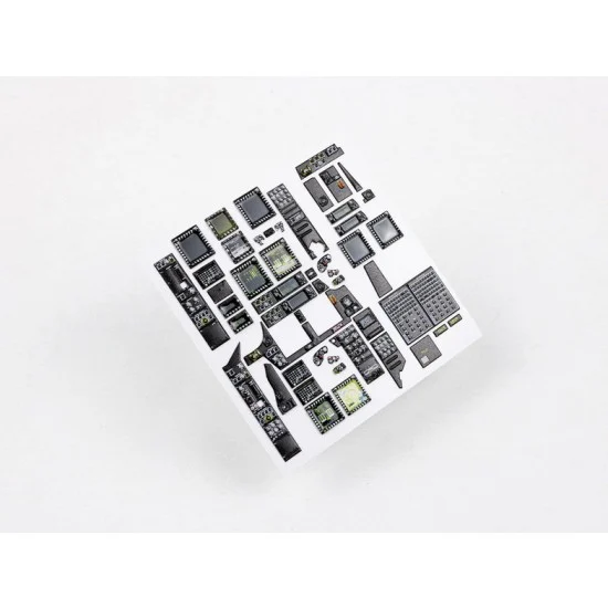 Red Fox Studio 35026 1/35 AH-64D Avionics Bays Instrument Panels for Takom kits