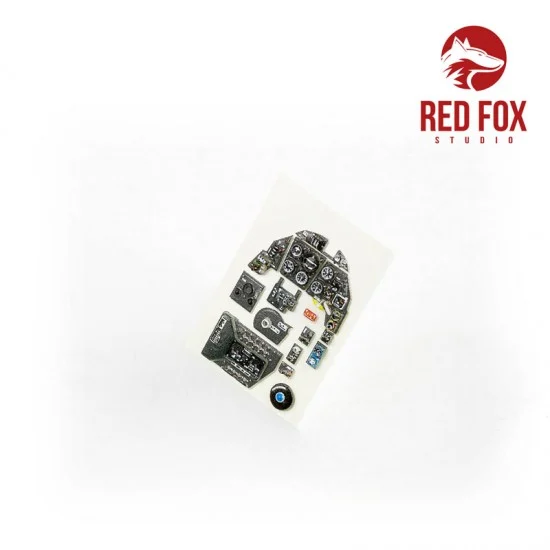 Red Fox Studio 48029 1/48 Messerschmitt Bf 109G-6 Instrument Panels w/WFR.GR.21 Rocket Panel for Tamiya kit