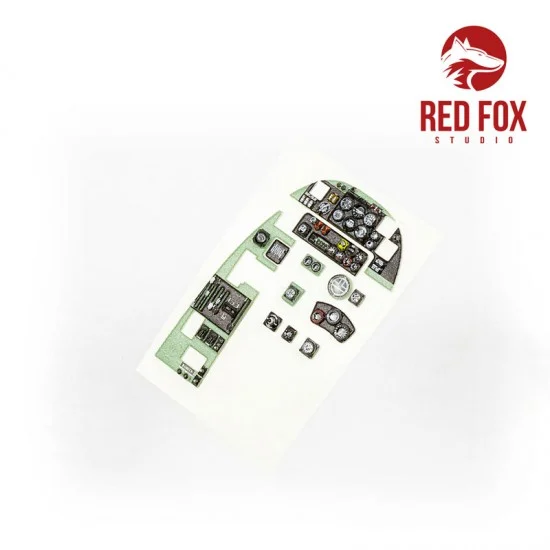 Red Fox Studio 48064 1/48 Bristol Beaufighter TF Mk.X Instrument Panels & Detail Parts for Tamiya kit - Model Planes