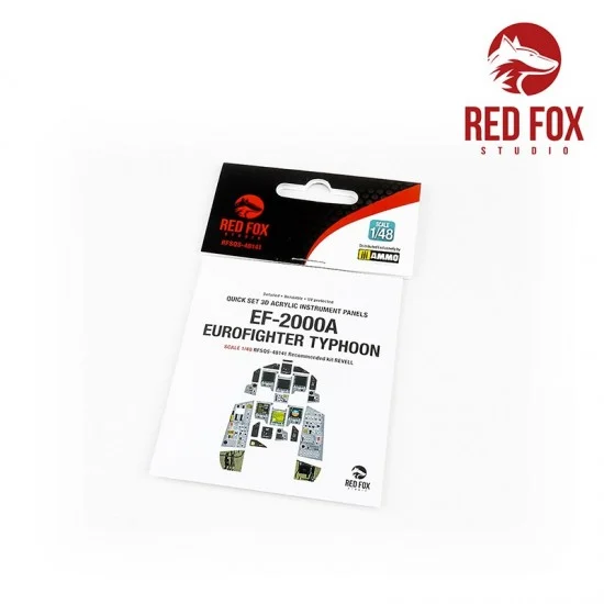 Red Fox Studio 48141 1/48 EF-2000A Eurofighter Typhoon Instrument Panel for for Revell kit