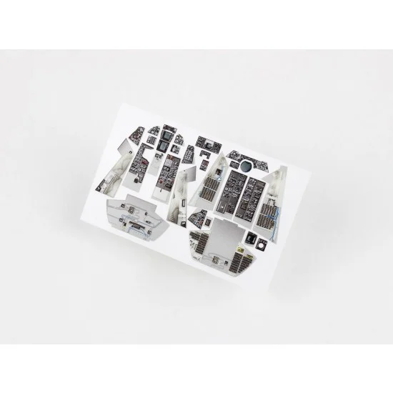Red Fox Studio 48160 1/48 F-14A Tomcat (with all sidewalls) Instrument Panels for Italeri kits