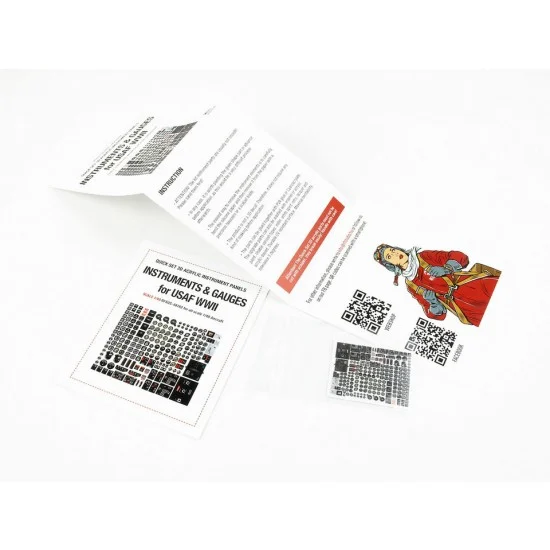 Red Fox Studio 48182 1/48 WWII USAF Instruments & Gauges (Quick Set) - Model Planes
