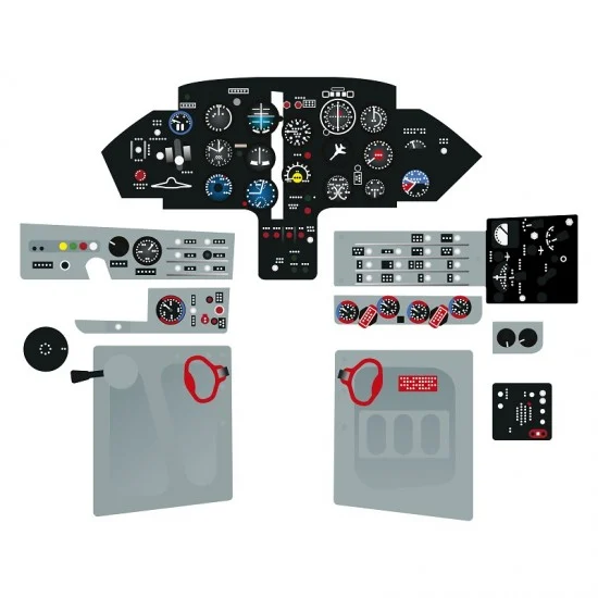Red Fox Studio 48186 1/48 MiG-17F/LIM-5/Shenyang J-5 Instrument Panel for AMMO by Mig Jimenez
