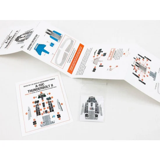Red Fox Studio 48198 1/48 A-10C Thunderbolt II Instrument Panels for Hobby Boss kits
