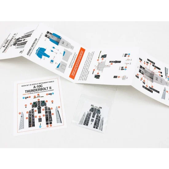 Red Fox Studio 48199 1/48 A-10C Thunderbolt II Instrument Panels for Academy/Hobby 2000 kits