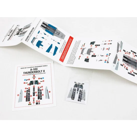 Red Fox Studio 48200 1/48 A-10C Thunderbolt II Instrument Panels for GWH kits