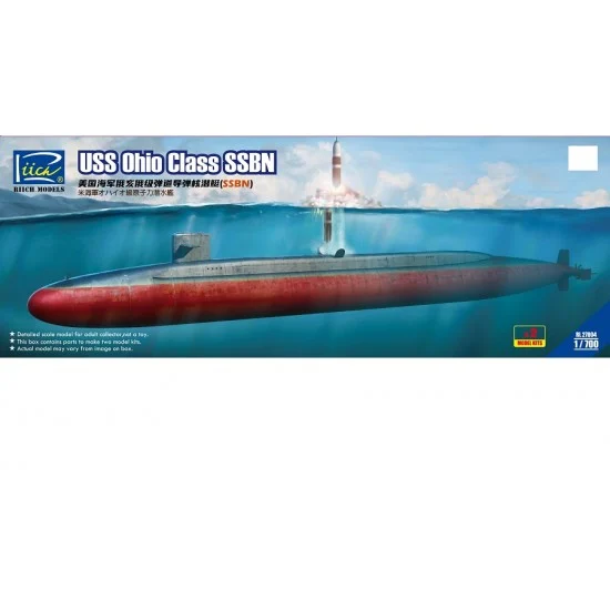Riich RL27004 1/700 USS Ohio Class SSBN (Model Kits X2, Dual pack) - Model Ships & Boats