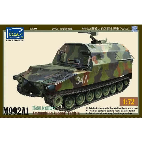 Riich RT72003 1/72 M992A1 Field Artillery Ammunition Support Vehicle (FAASV) - Military Vehicles & Tanks