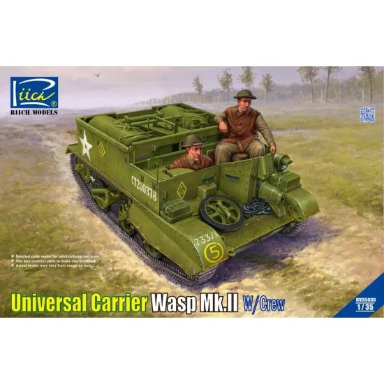 Riich RV35036 1/35 Universal Carrier Wasp Mk.II w/Crew - Military Vehicles & Tanks