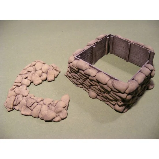 Reality In Scale 35178 1/35 Sandbags Set (2 resin parts) - Scenics & Diorama