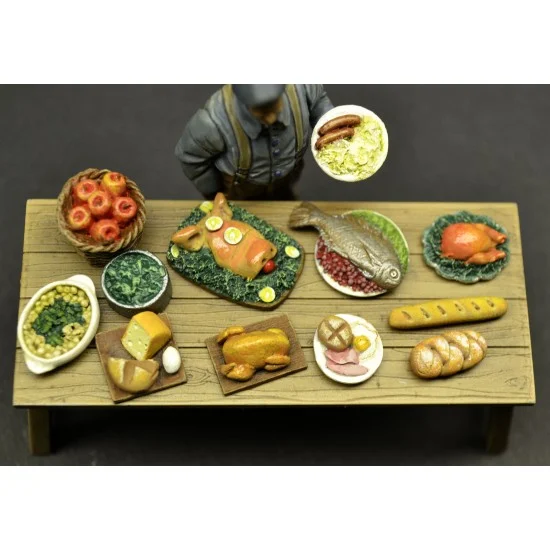 Reality In Scale 35260 1/35 Prepared Food Set 1 - Scenics & Diorama