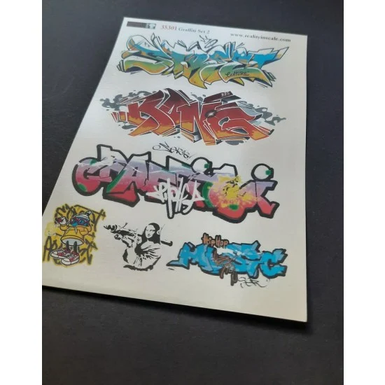 Reality In Scale 35301 1/35 Graffiti Set #2 - Scenics & Diorama