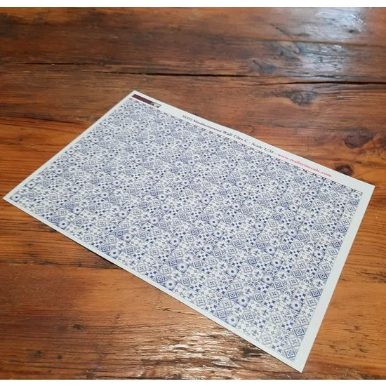 Reality In Scale 35331 1/35 Mediterranean Wall Tiles C - A5 sheet 15 x 20cm