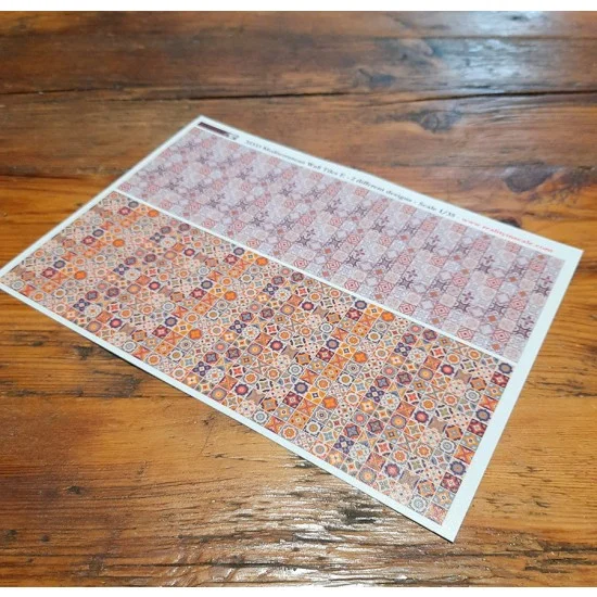 Reality In Scale 35333 1/35 Mediterranean Wall Tiles E - A5 sheet 15 x 20cm