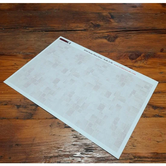 Reality In Scale 35341 1/35 Stone Floor Grey - A5 sheet 15 x 20cm