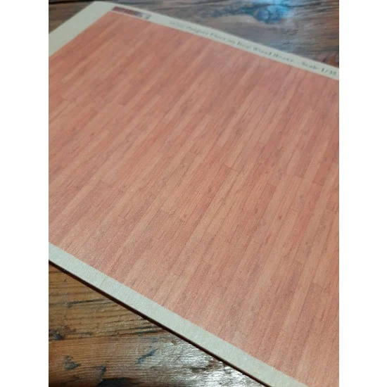 Reality In Scale 35342 1/35 Parquet Floor on Real Wood Brown - A5 sheet 15 x 20cm