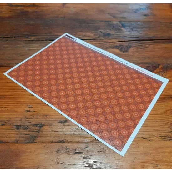 Reality In Scale 35349 1/35 Arab /North African Mosaic Wall Tiles - E - A5 sheet 15 x 20cm
