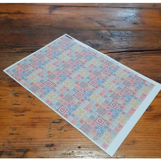 Reality In Scale 35359 1/35 Arab /North African Floor Tiles - A - A5 sheet 15 x 20cm